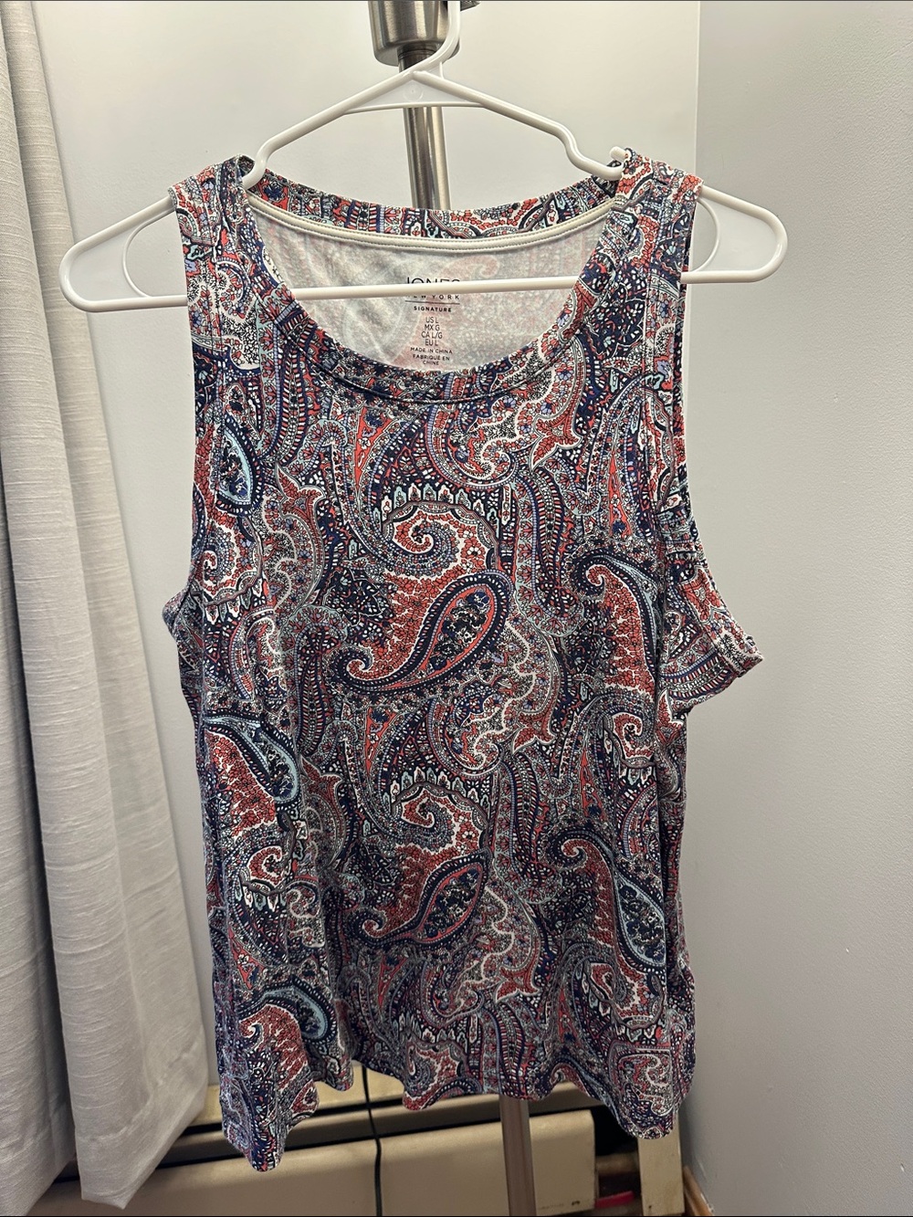 Jones New York Paisley Tank Top